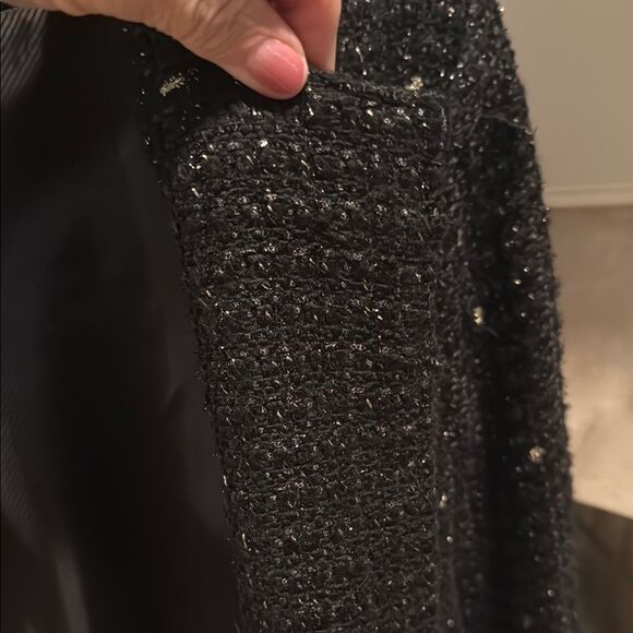 Berek Black Blazer with gold tread and beaded embellishment size XL - Picture 4 of 8